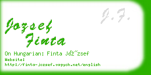 jozsef finta business card